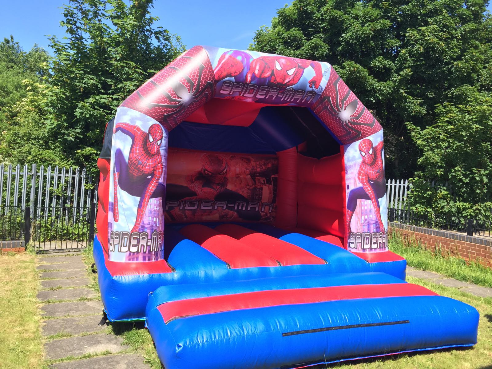 spiderman bouncy castle hire