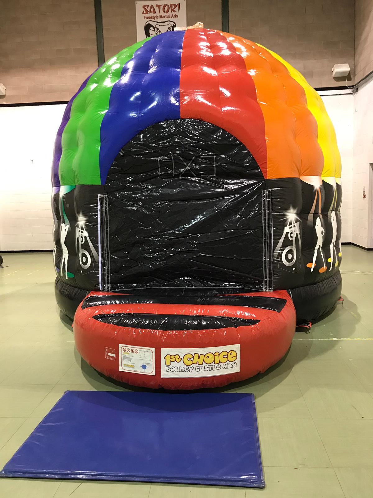 small disco dome bouncy castle