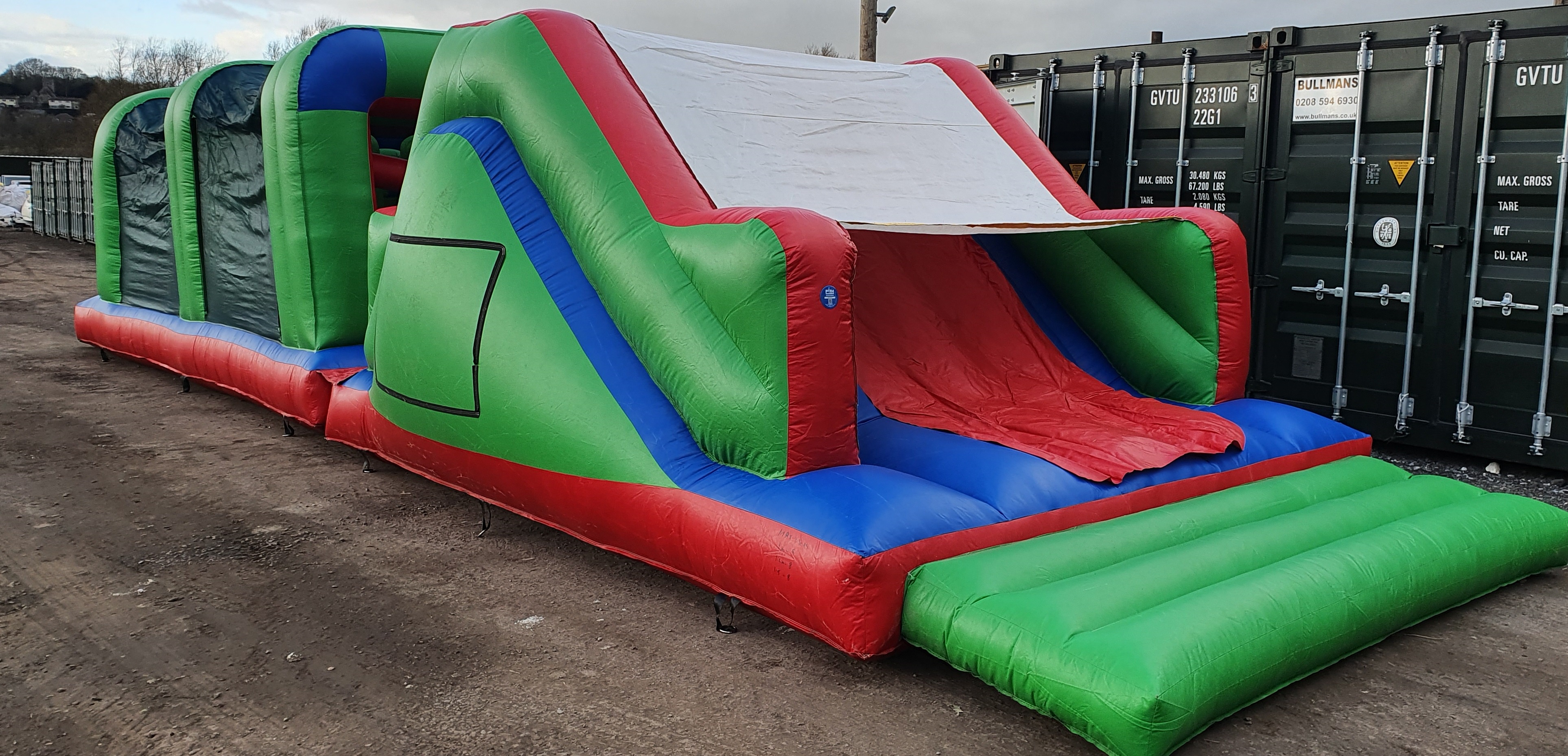 bouncy assault course hire