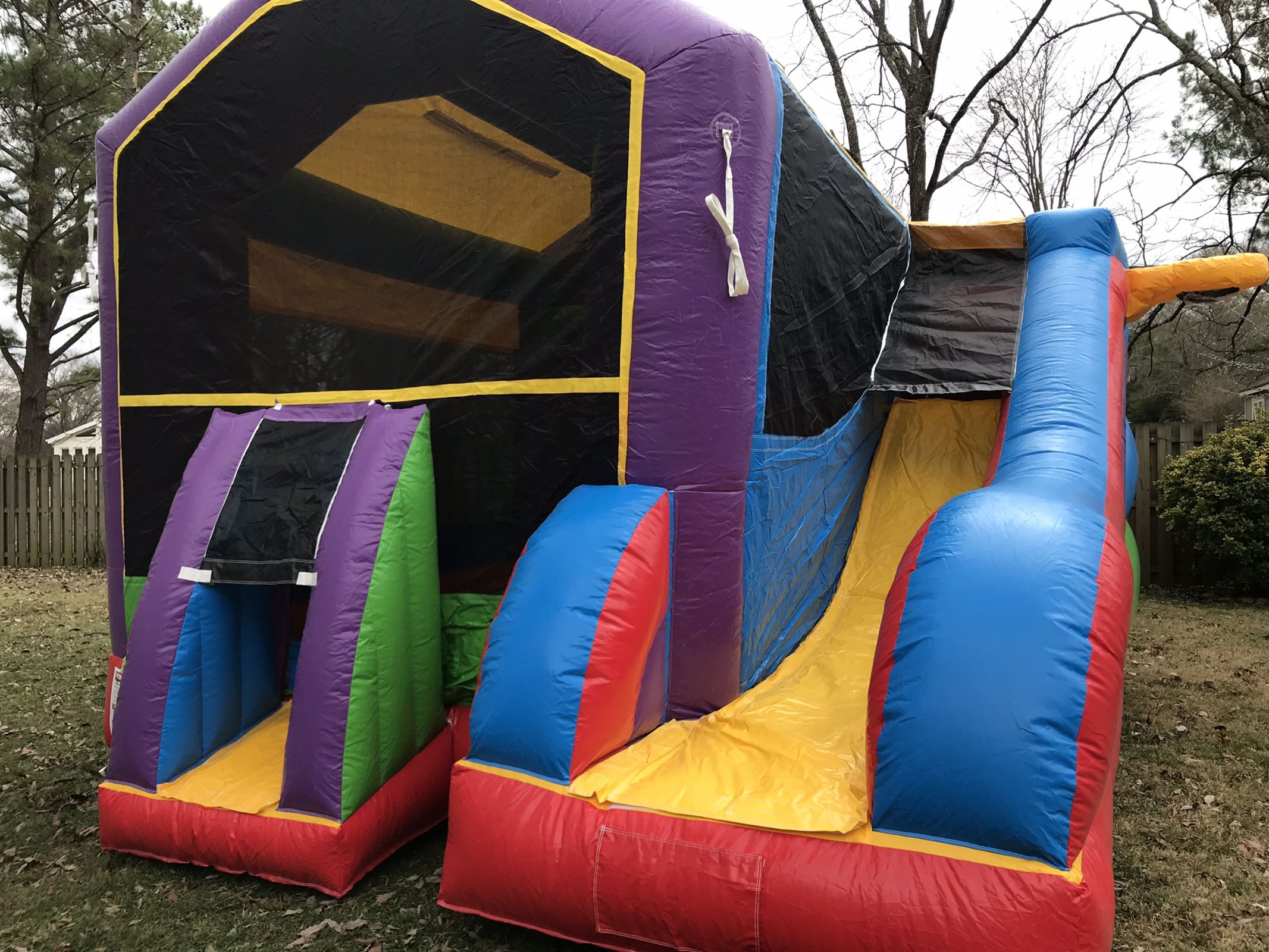 bounce house water slide combo