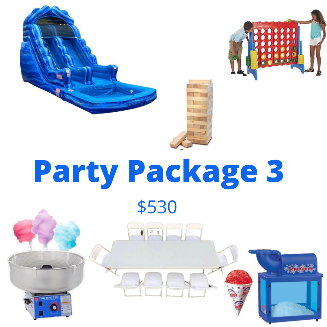 inflatable world party packages