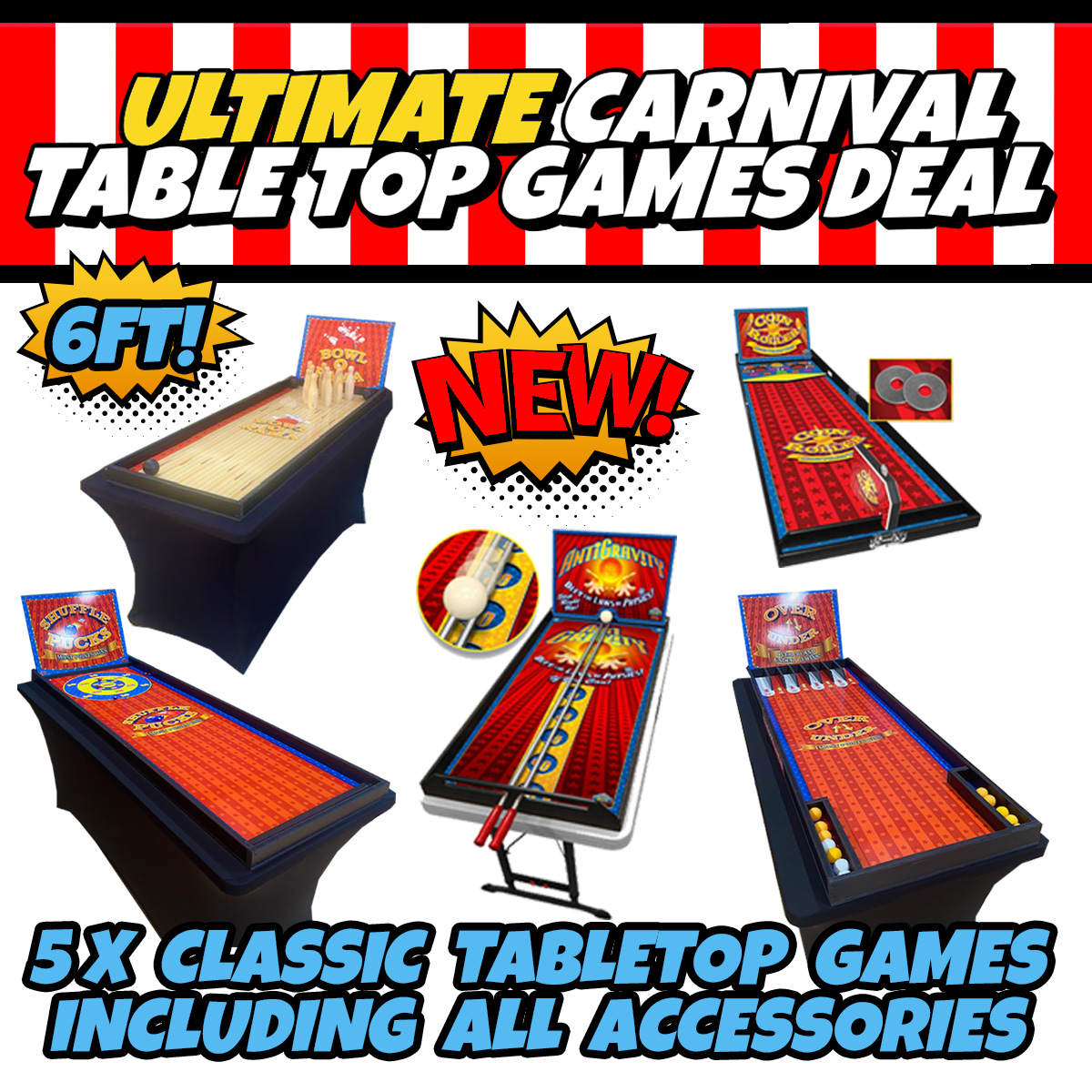 Ultimate Carnival Tabletop Games Deal Gaming Party Hire in Adelaide