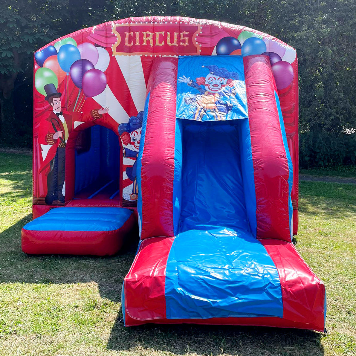 Circus Castle Slide Combo Inflatable, Bouncy Castle, Entertainment