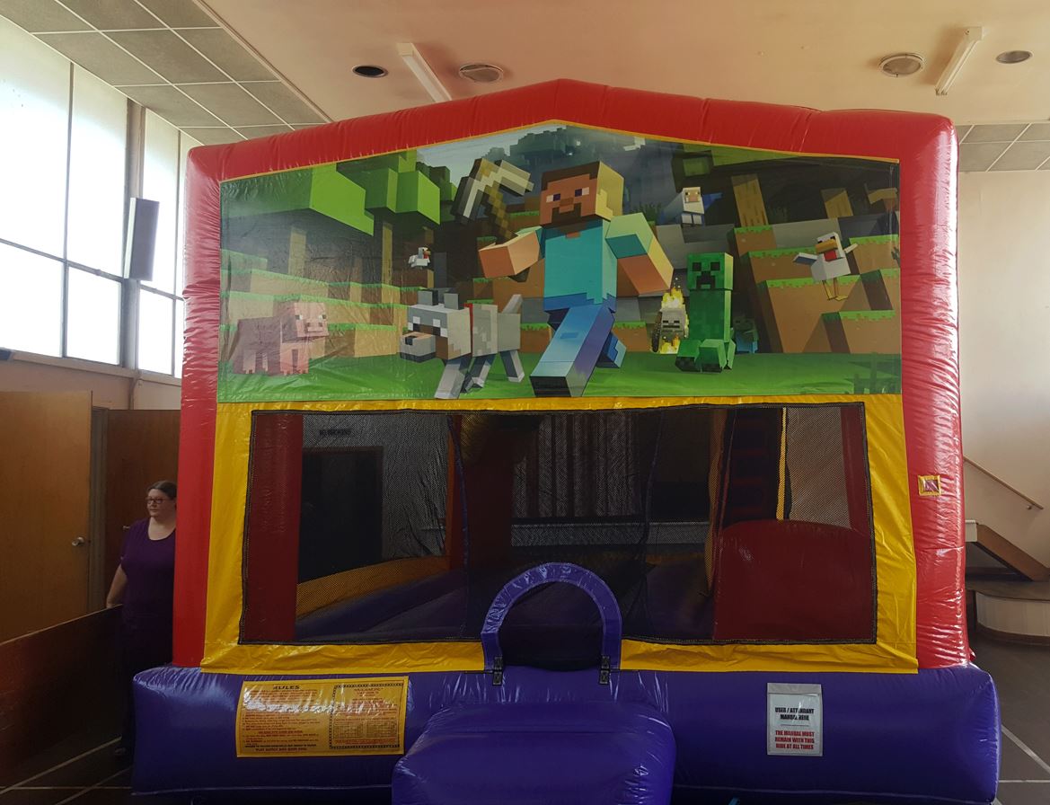 minecraft jumping castle