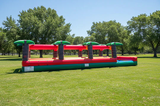 Hawaiian Double Lane Slip n Slide with Pool - Hire in IL | Airtime ...
