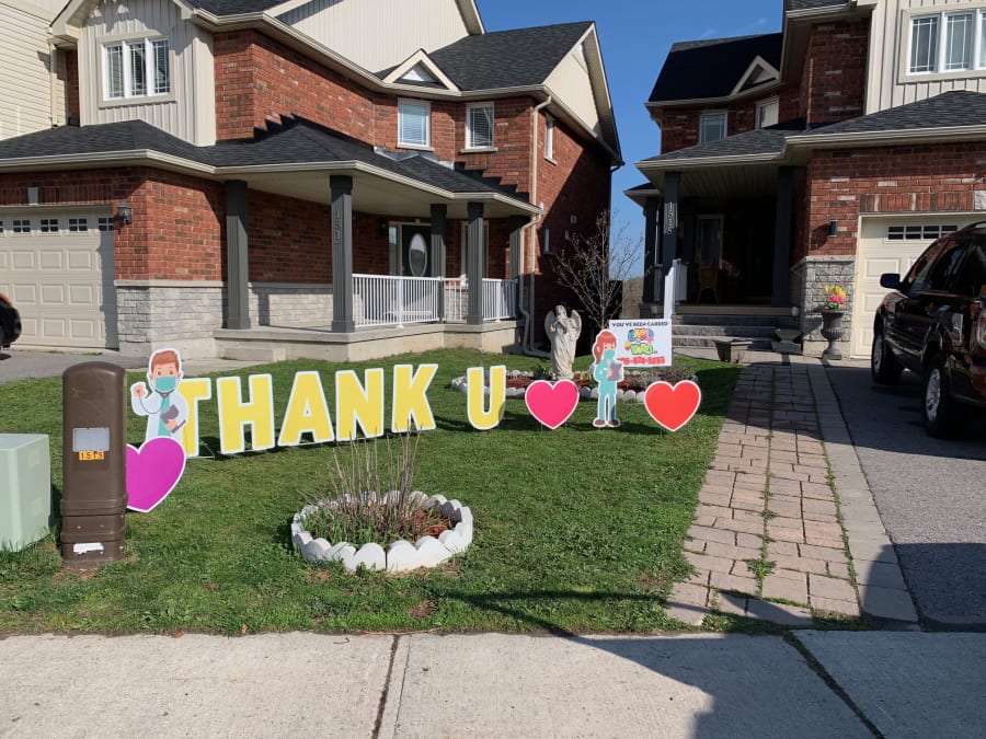 Custom Card Lawn Sign Rental in Belleville Card The Yard Belleville