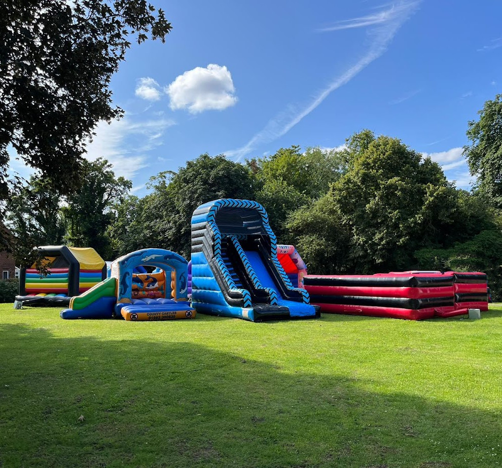 10ft Inflatable Blue & Black Mega Slide - Inflatable, Bouncy Castle ...