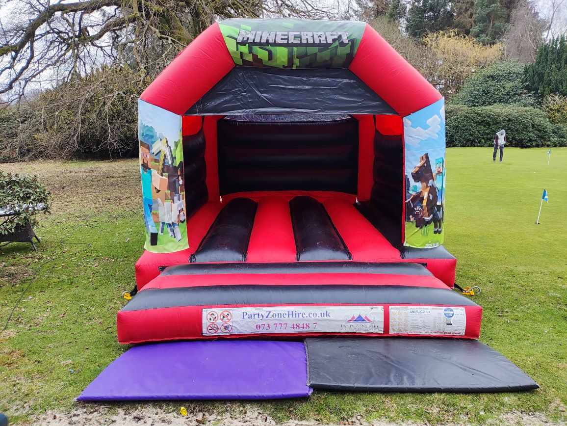 Minecraft Best Bouncy Castle & Gazebo Hire service in Glasgow