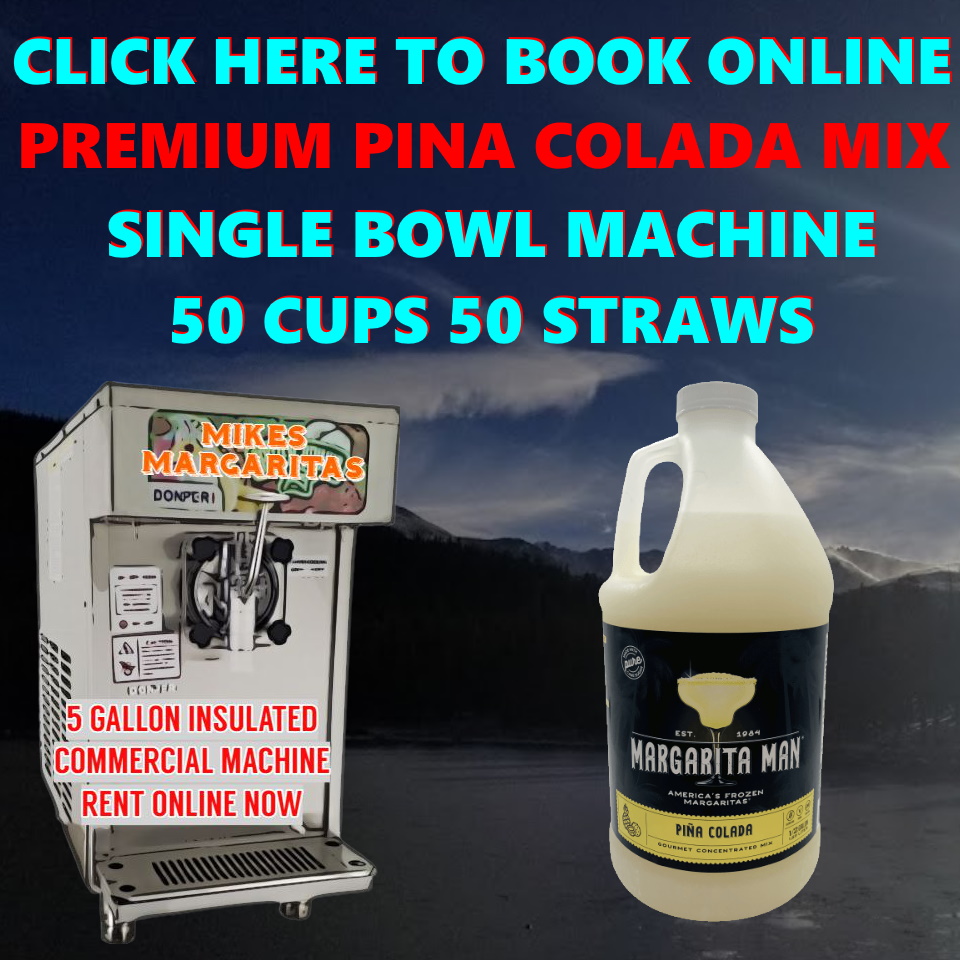 Premium Pina Colada Machine and Mix Package (220) Rental of