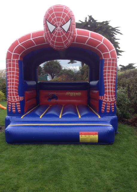 spiderman bouncy castle hire