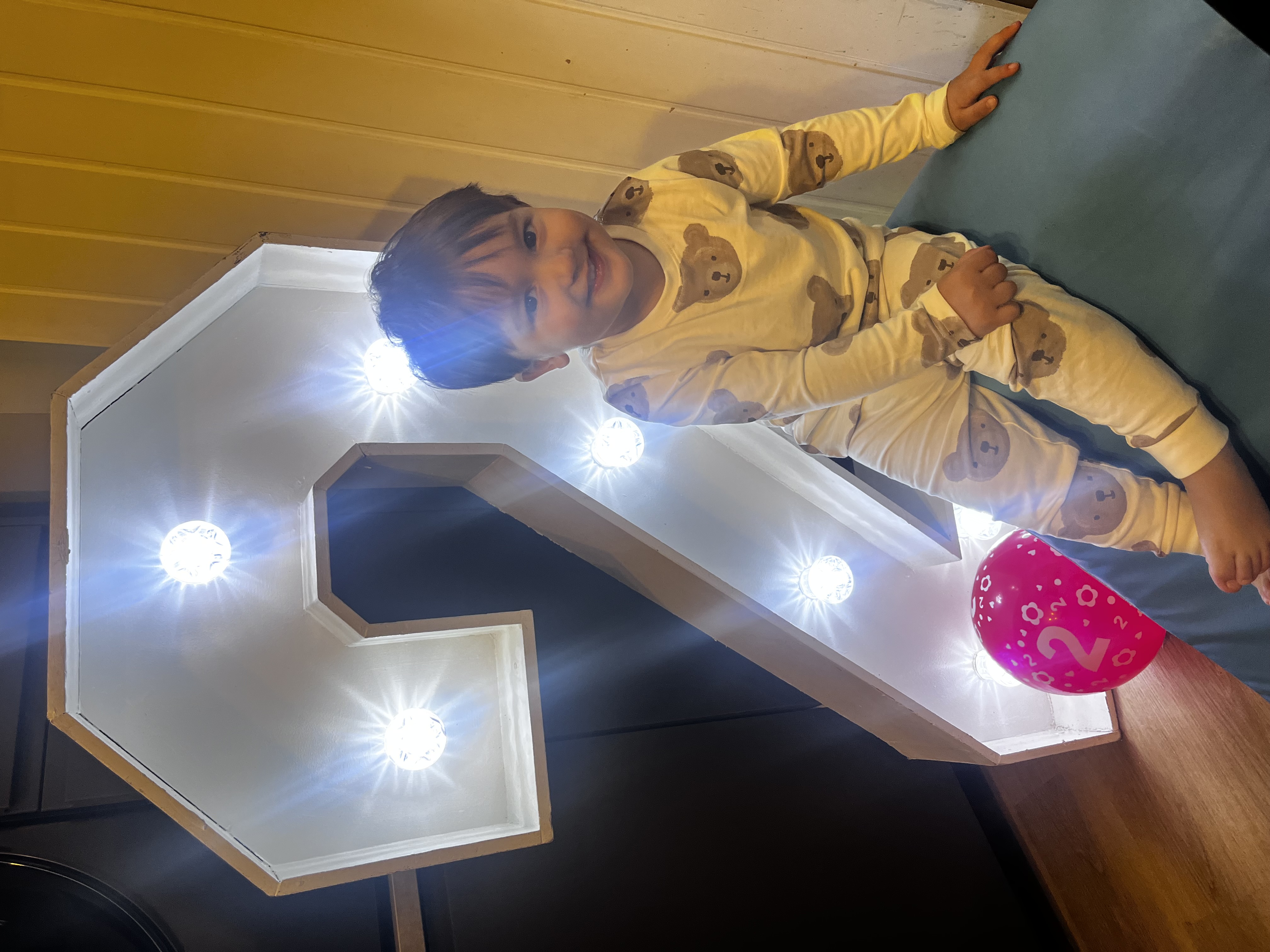 Light Up LED Number 2 Hire in Kent and Bexley | Beyond Bounce