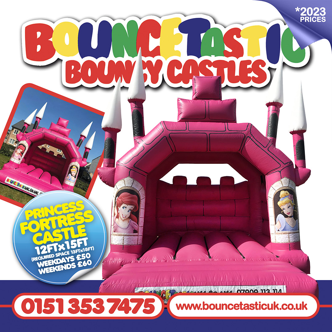 Princess Bouncy Castle Hire | Inflatables Liverpool & Merseyside