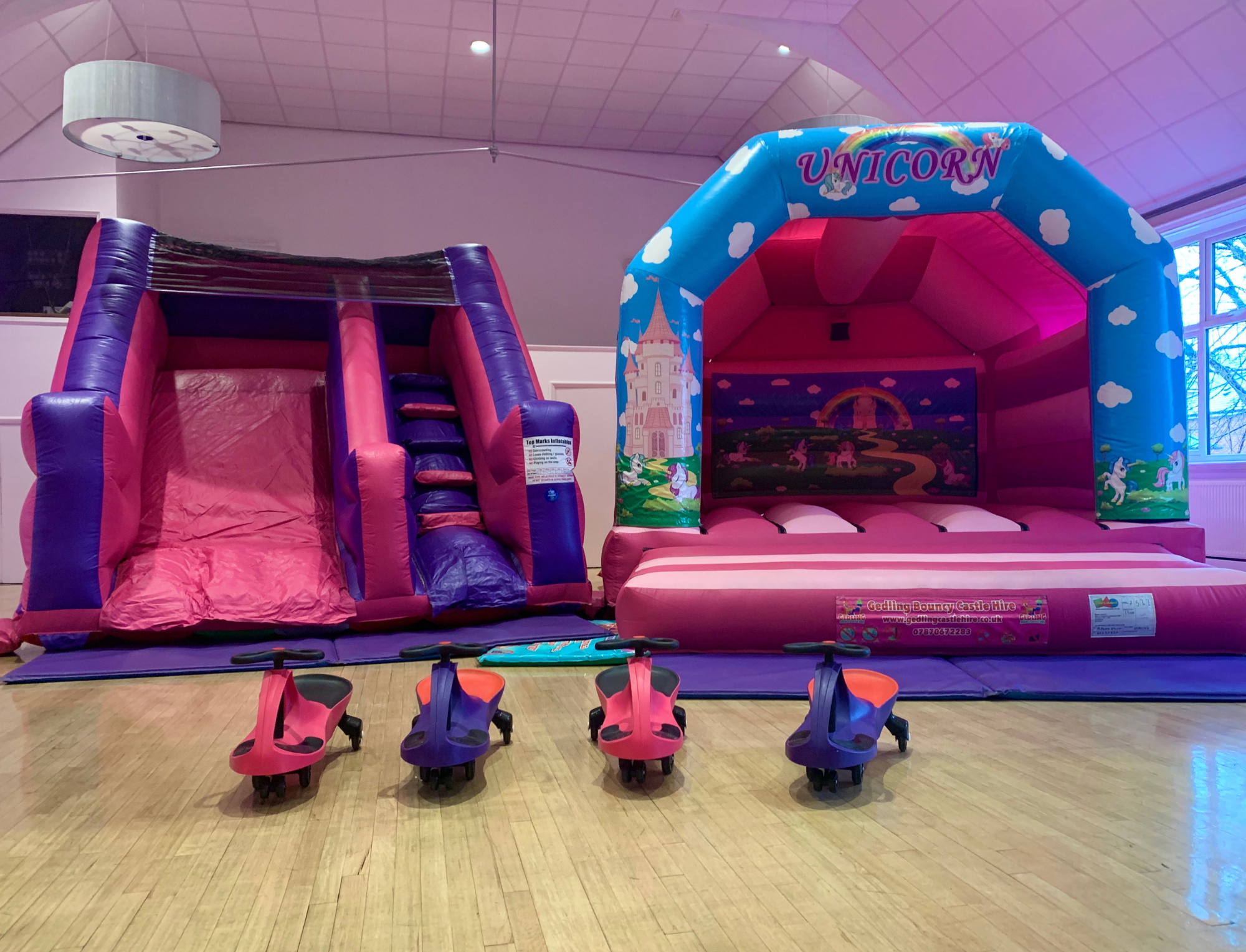Children's bouncy castle hire for younger children's birthday parties in Nottingham