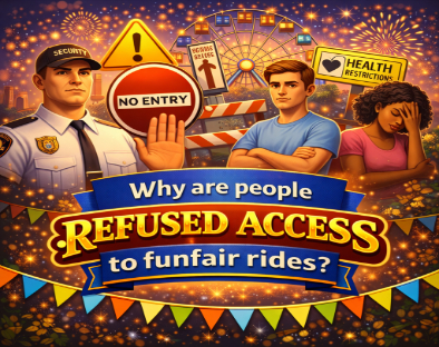 refusing access to funfair rides