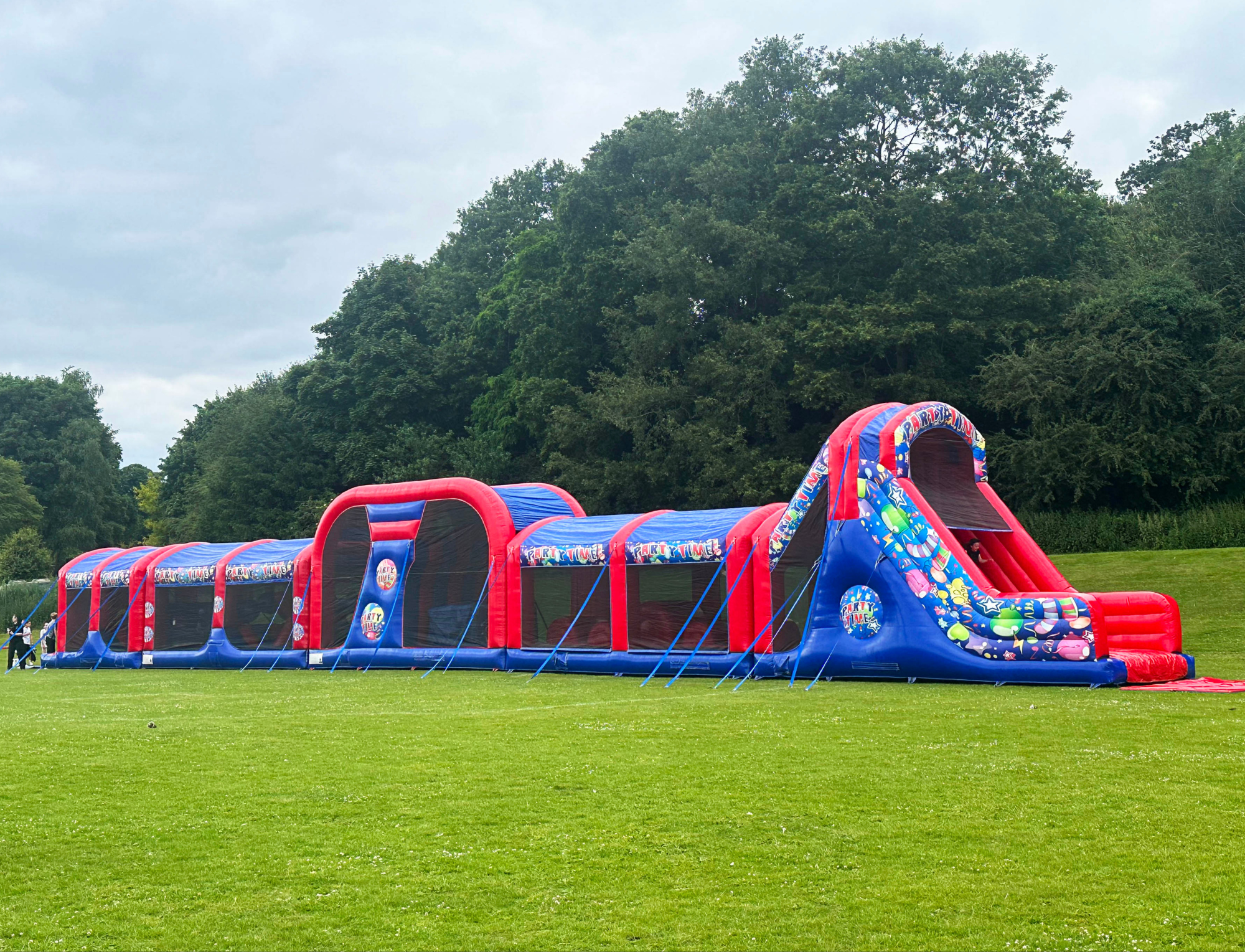 Inflatable slide and assault course hire in Nottingham