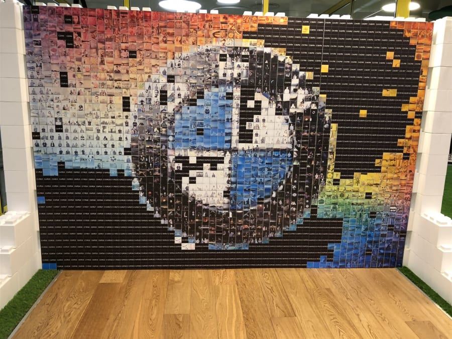 photo mosaic wall software hire