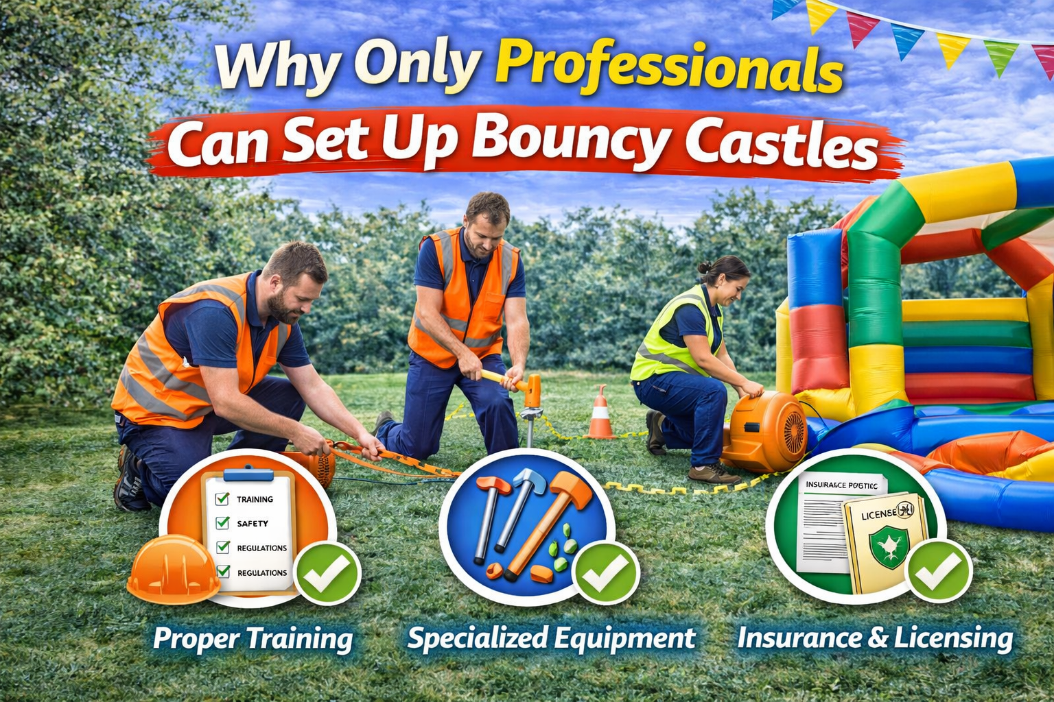 Why Only Professionals Can Set Up Bouncy Castles