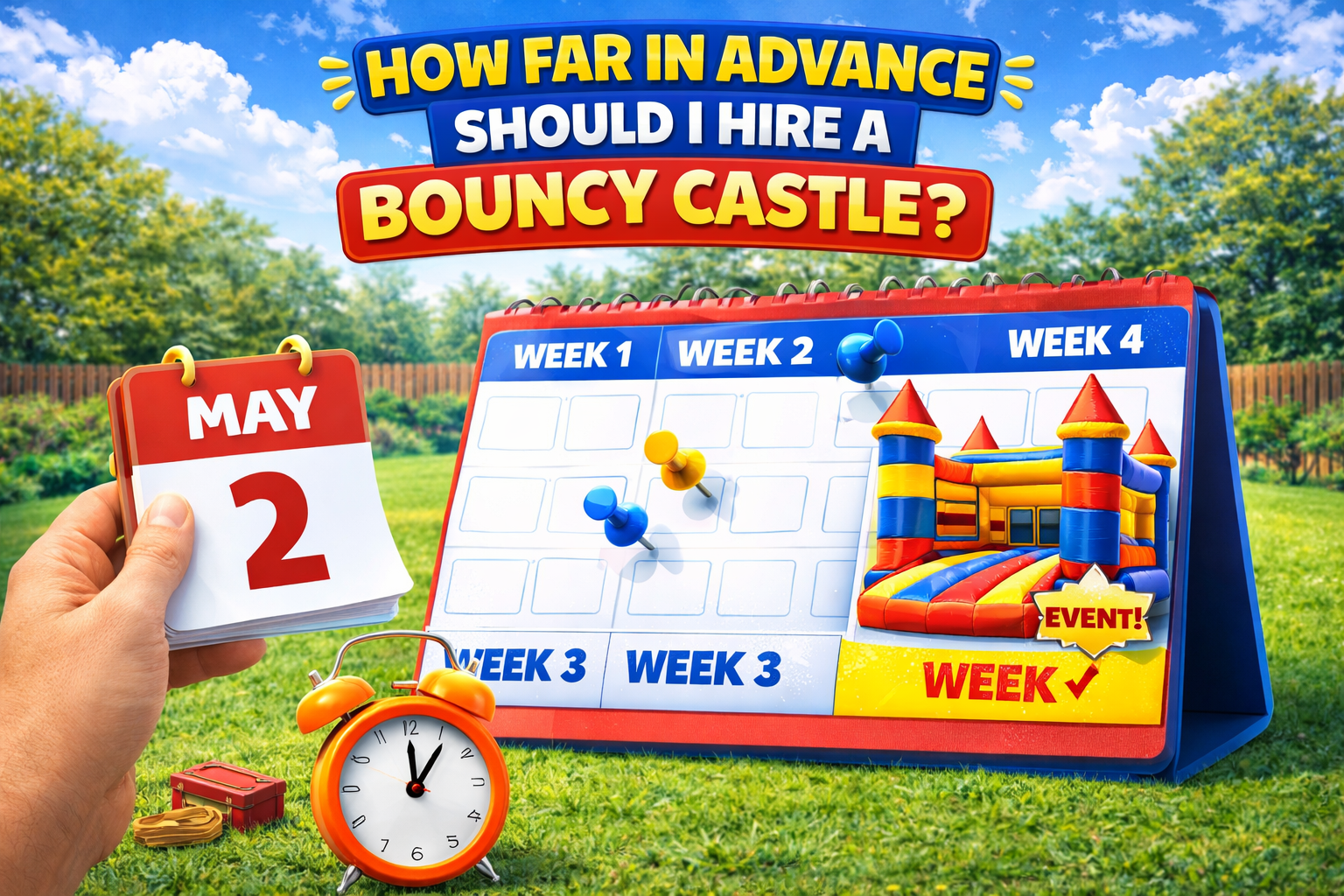 How Far in Advance Should I Hire a Bouncy Castle?