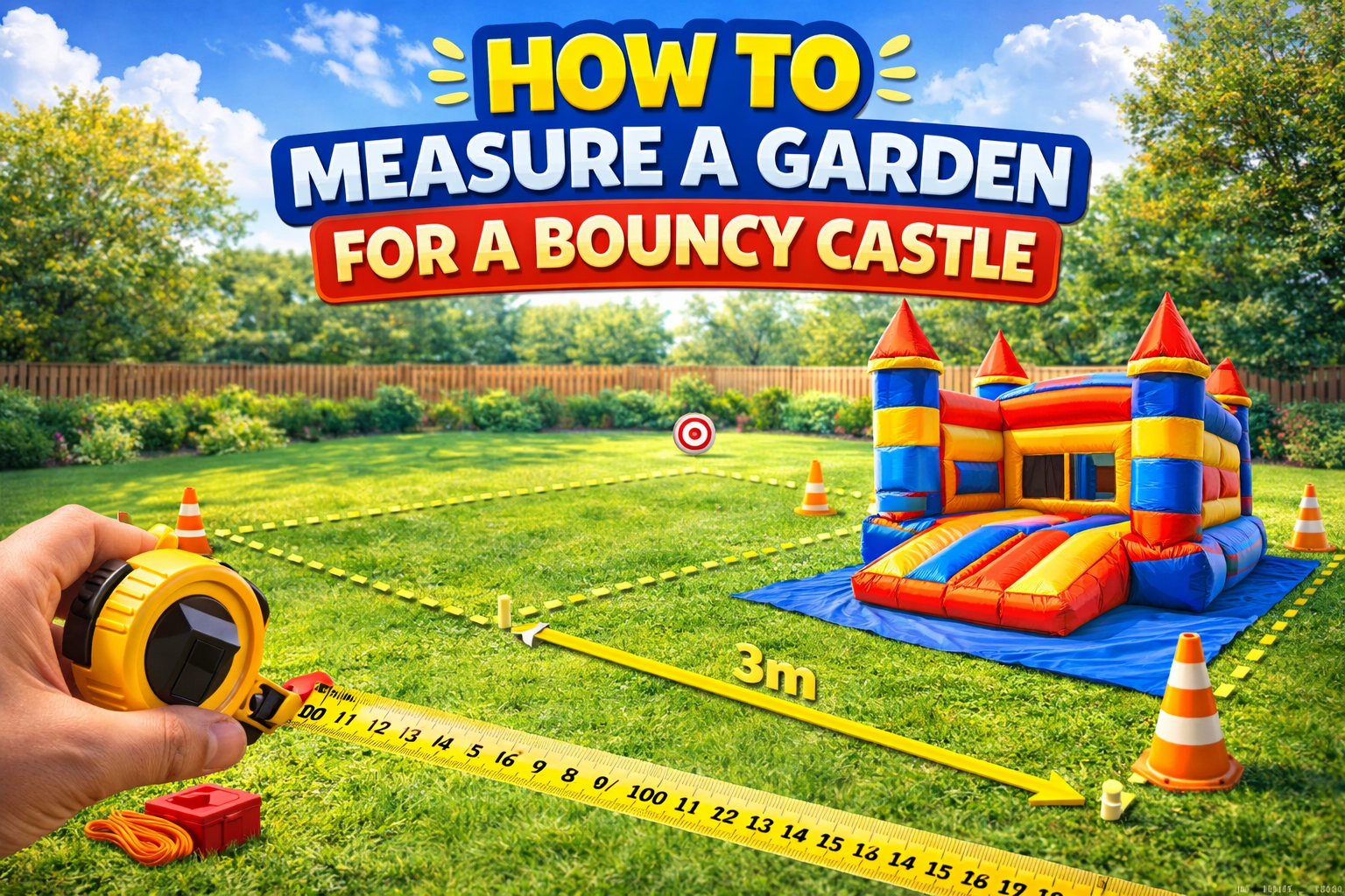 How to Measure a Garden for a Bouncy Castle