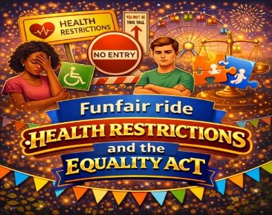 funfair height and health restrictions and the UK's Equality Act