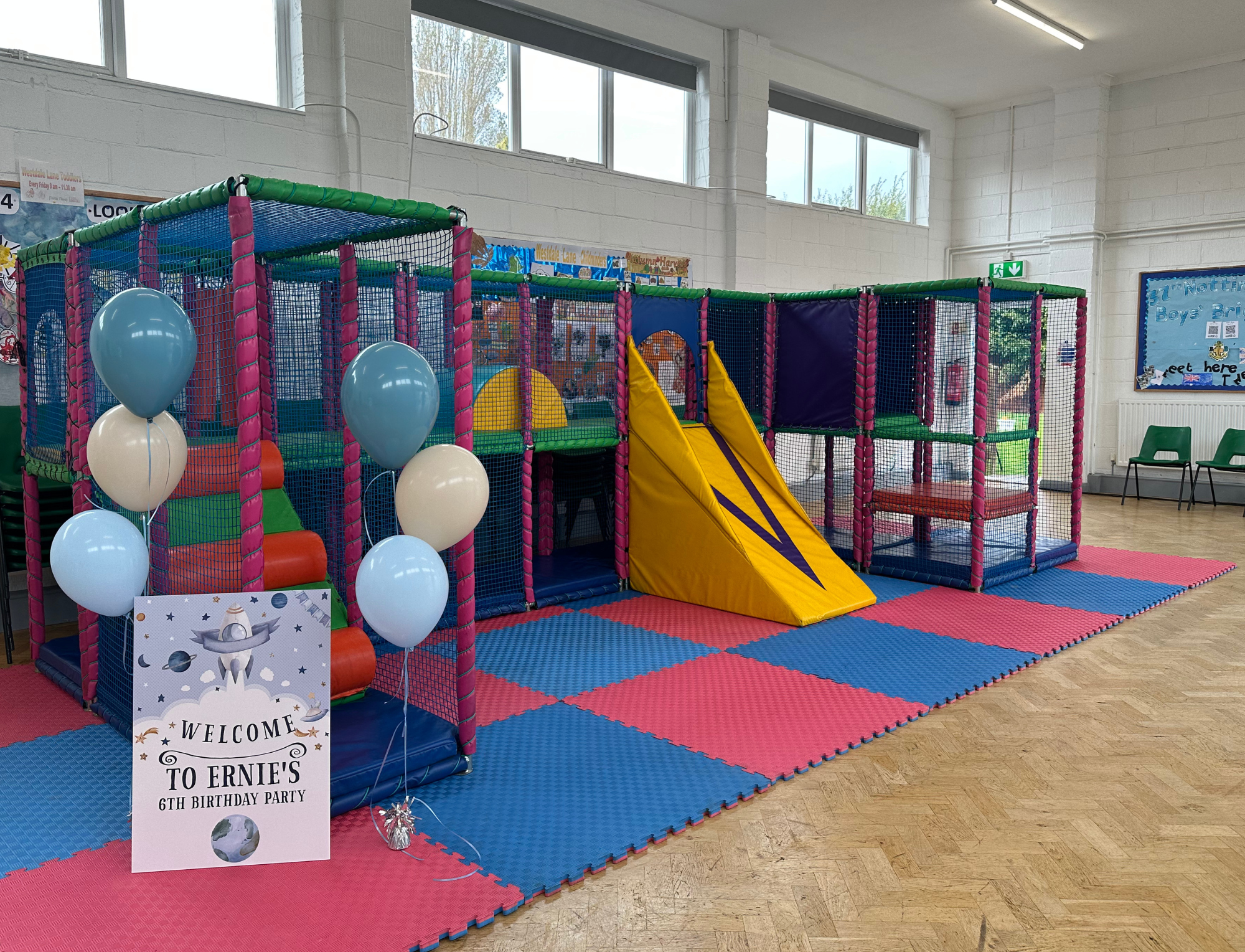 Soft Play Centre hire for younger children's birthday parties in Nottingham