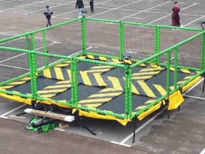 Trailer Mounted 6 Bed Trampolines hire in Devon