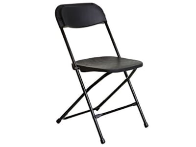 Black foldable event chair