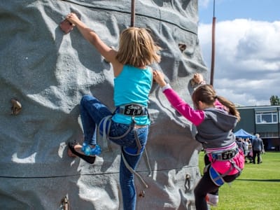 Mobile climbing wall hire