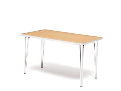 Lightweight aluminium canteen folding table
