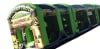 Assault Course Toxic Theme - 3 Section Large Slide end
