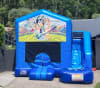 4x5 Bluey Blue Slide Jumping Castle