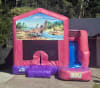 4x5 Dinosaur Pink Slide Jumping Castle