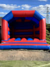 Red and Blue Adult bouncy Castle
