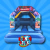 Superhero theme bouncy castle