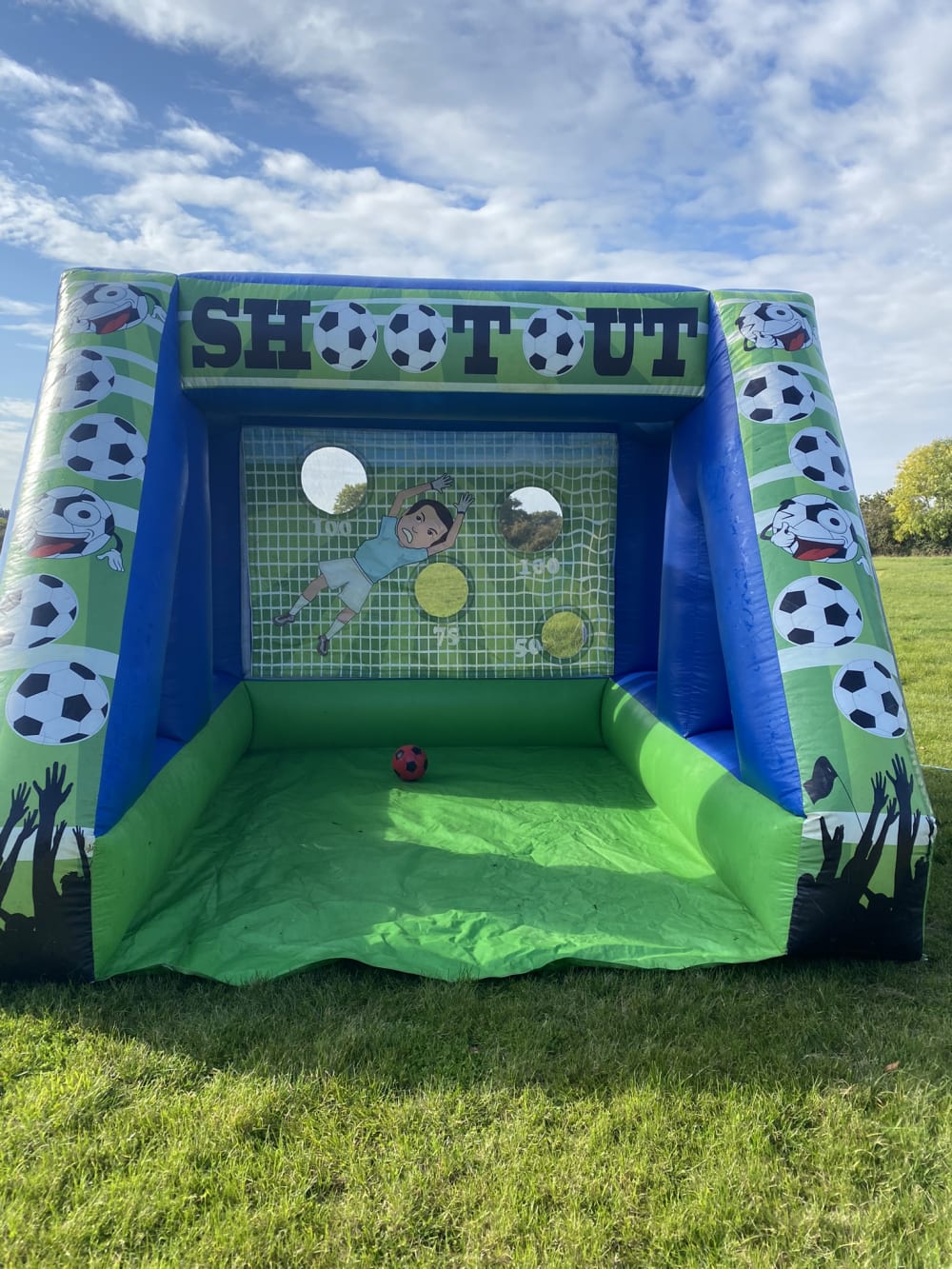 Inflatable Beat The Goal Keeper - Bouncy Castle Hire and soft play