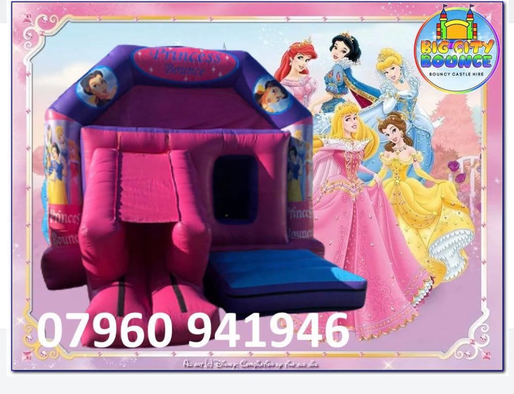 disney princess bounce house with slide