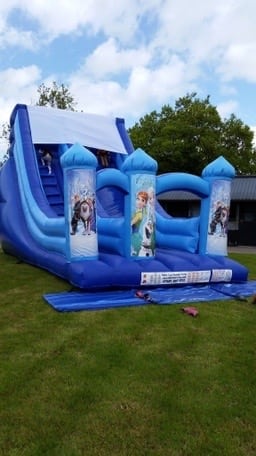 Frozen bouncy sale castle with slide