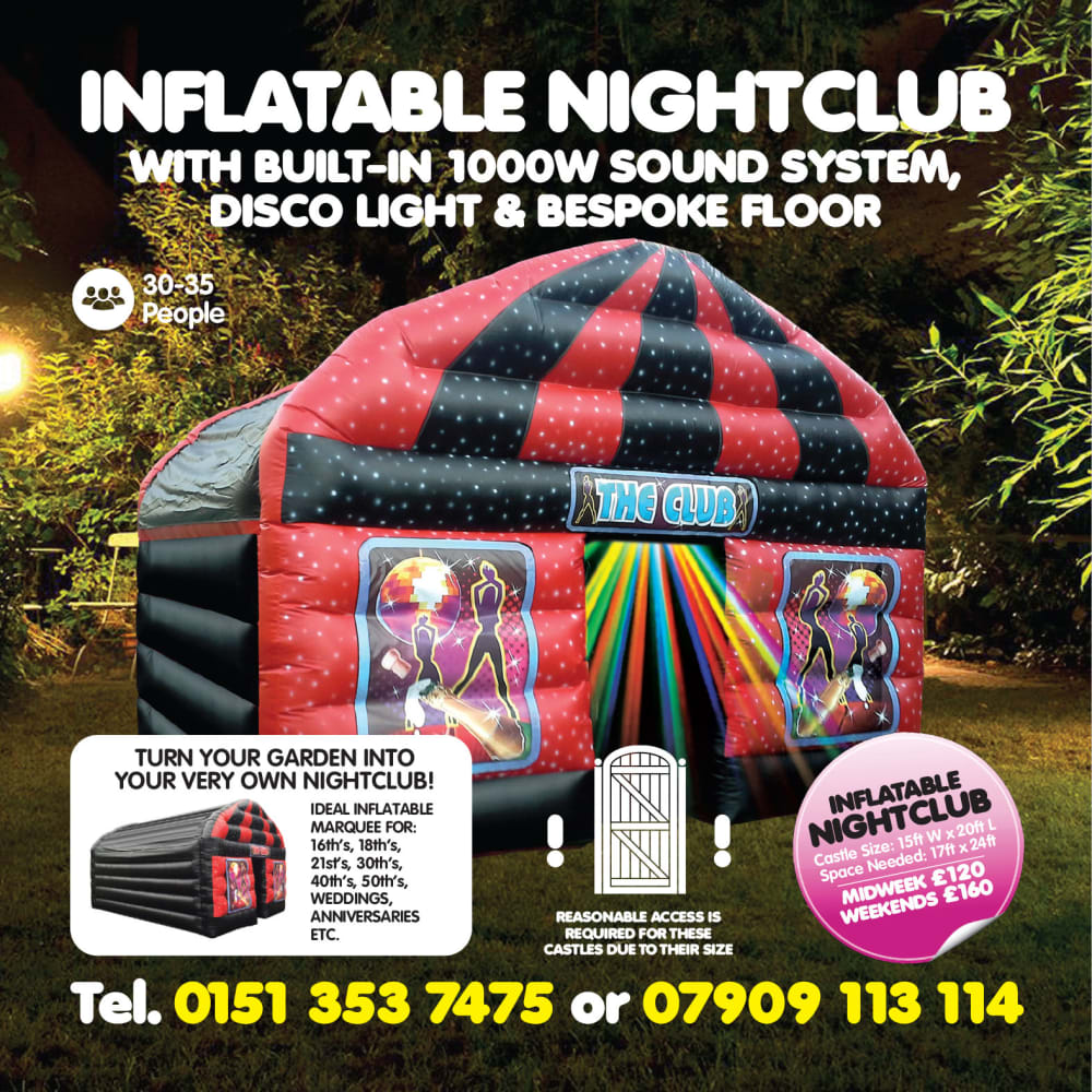 Inflatable disco nightclub