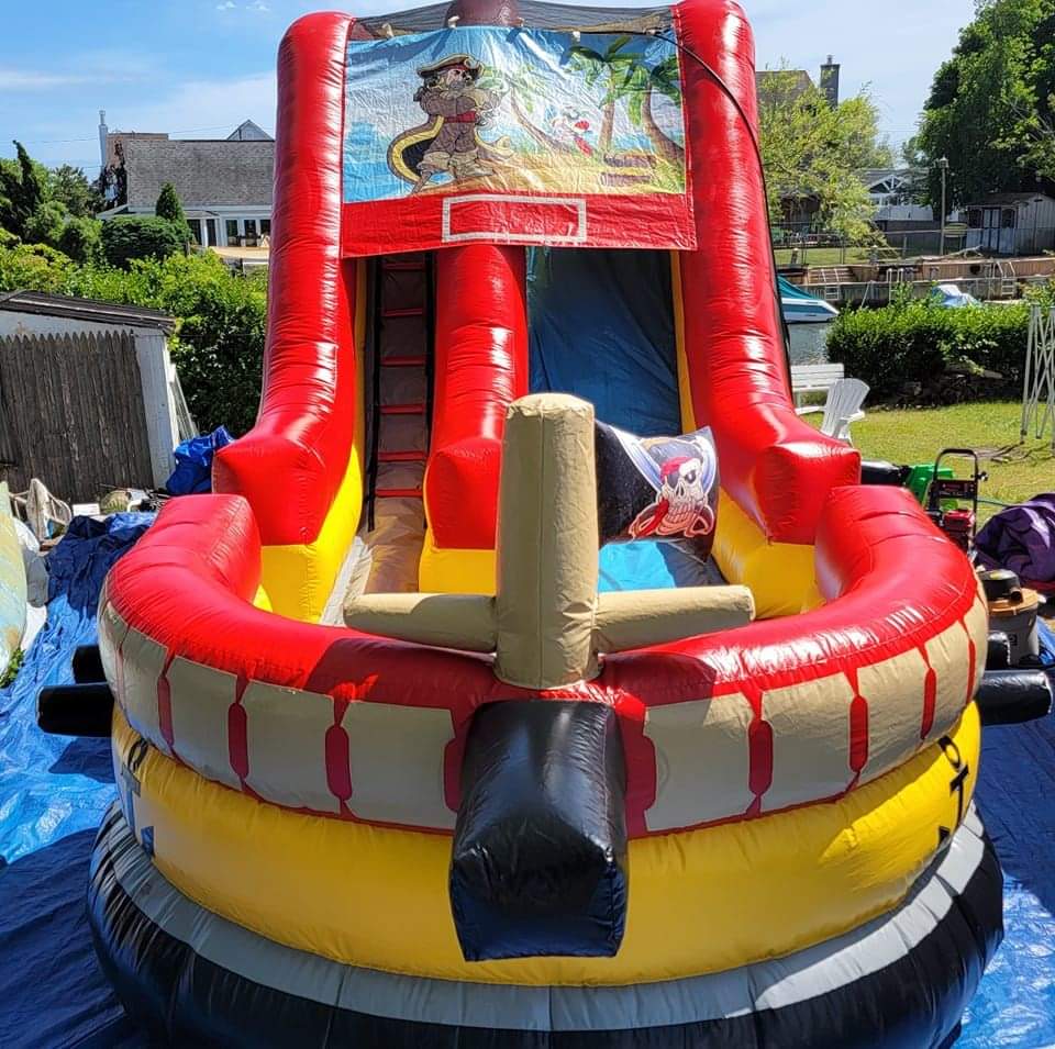 Rent a full size pirate ship for a pool party or a mobile pirate