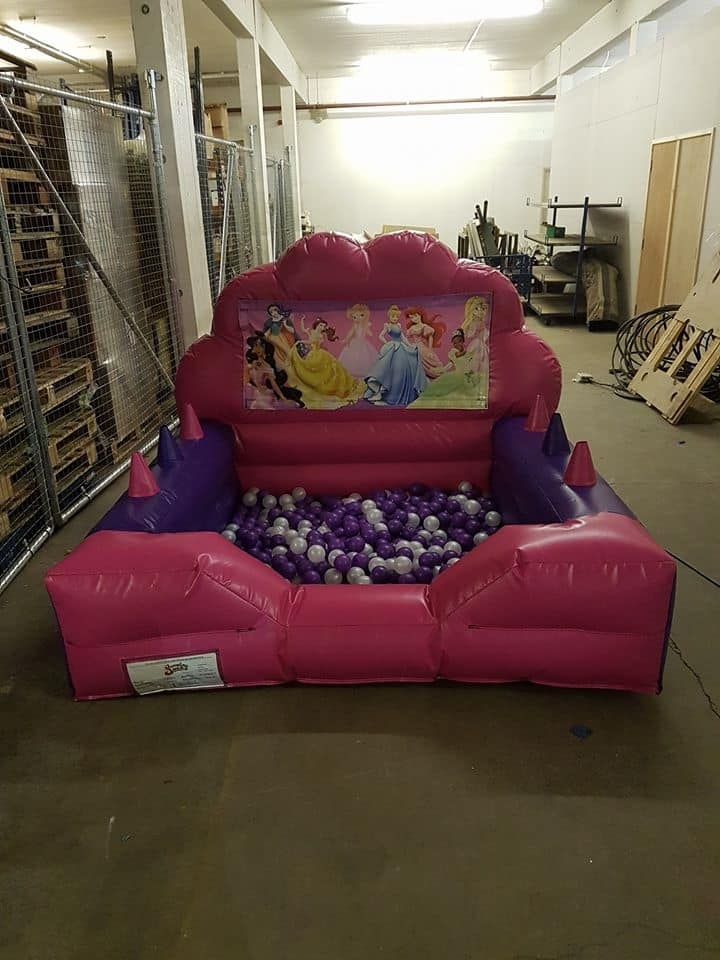 Princess Ball Pool Inflatable Bouncy Castle Hire In Brighton