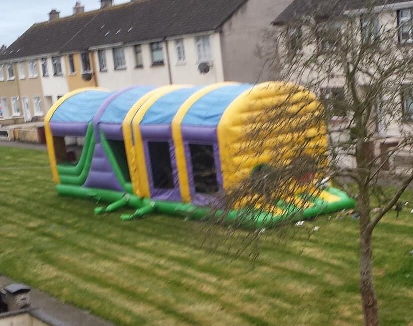 Bouncy castle obstacle store course for sale