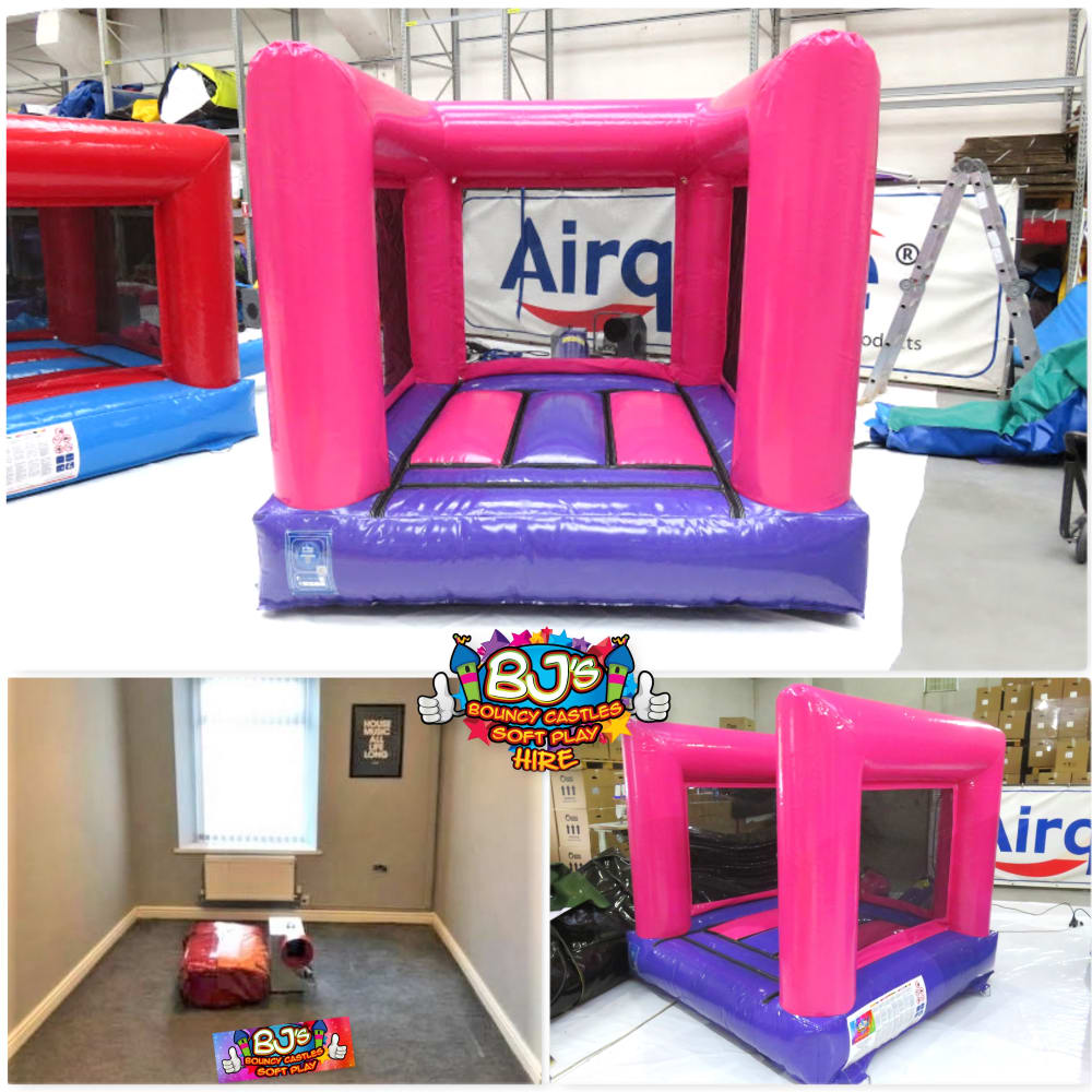 New Commercial Didi Car inflatable Race Track Bouncy Castle Softplay Pink Purple 