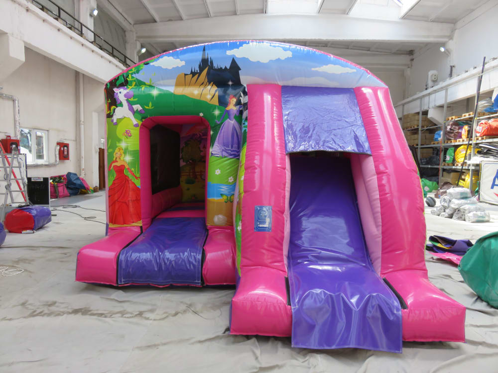 Princess Box Bouncy Castle Slide Combo Hire Leicester