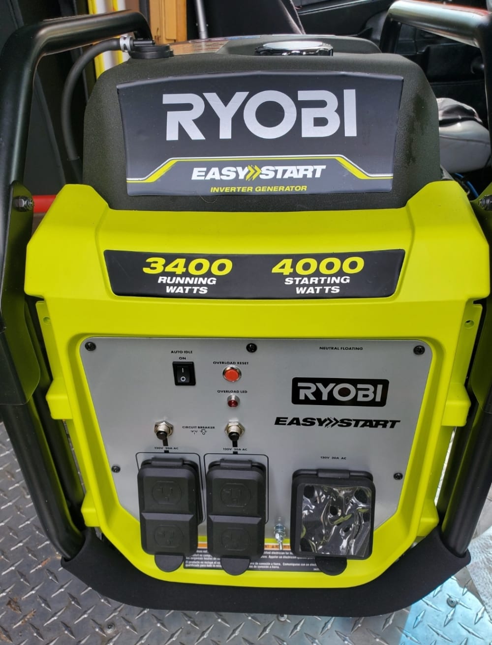 Ryobi on sale generator 4000