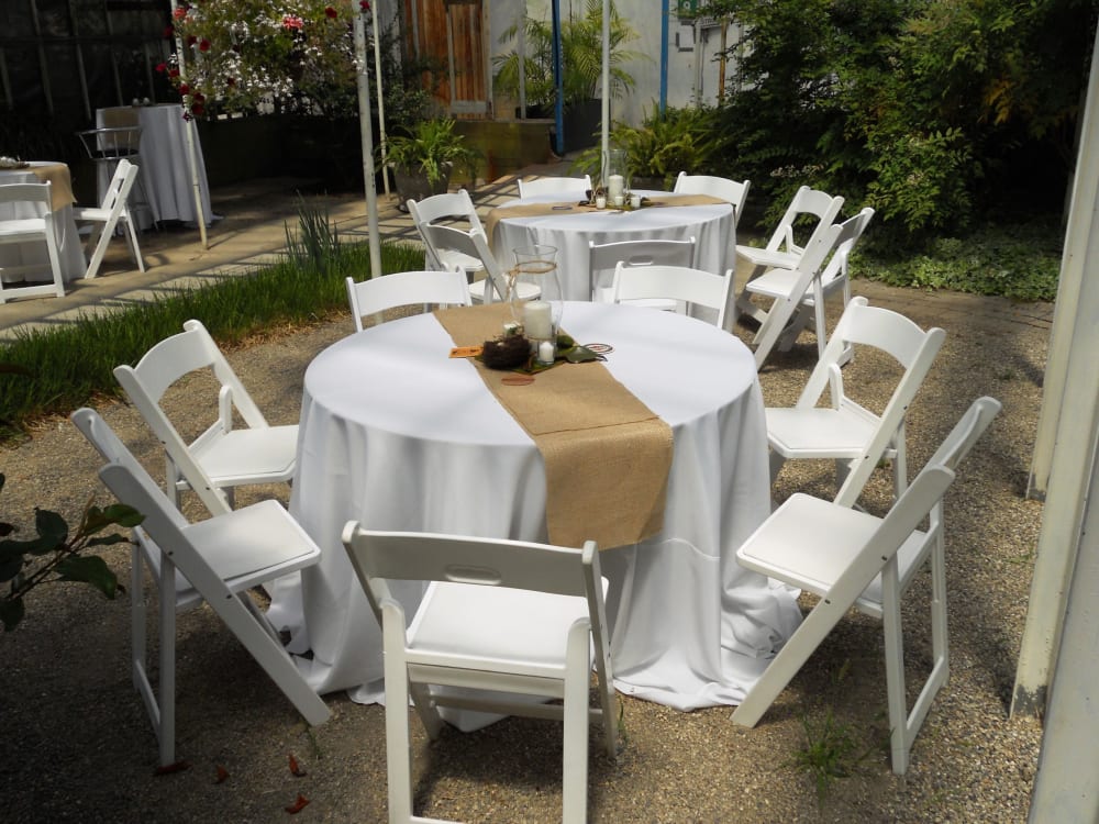 2 Round 12 White Resin Chairs Table Chair Rentals in Detroit Surrounding Areas The Event Suppliers LLC