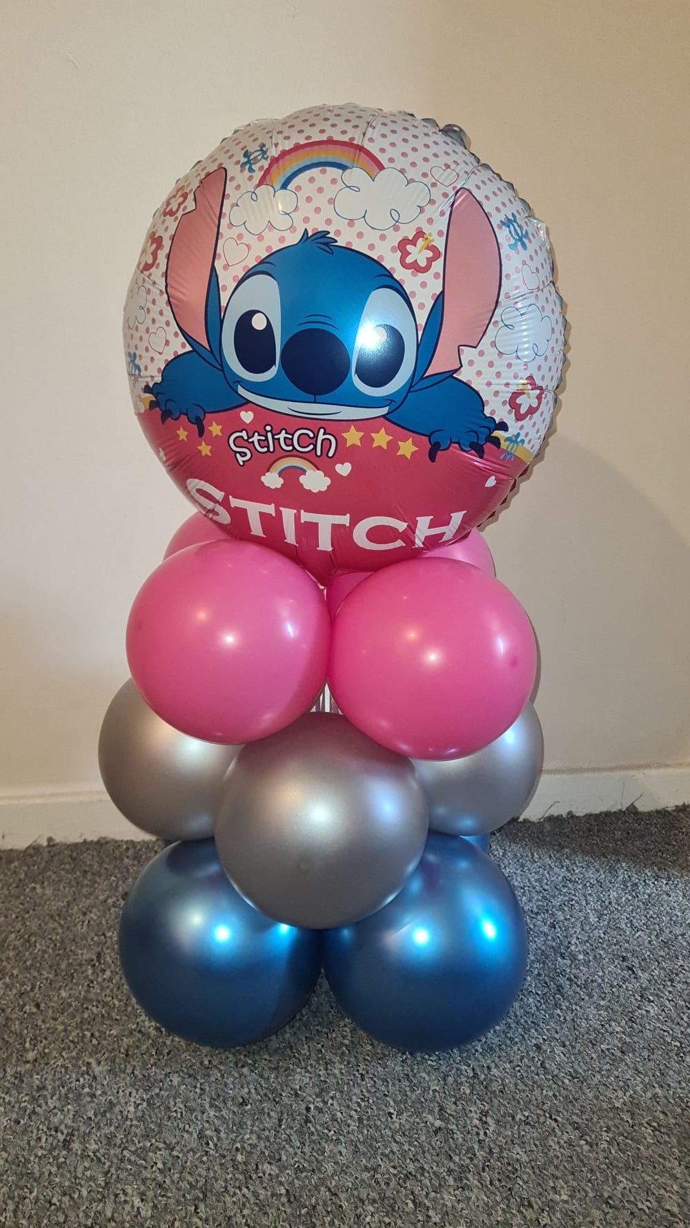 Stitch balloon - Bouncy Castle Hire, Soft Play Hire, Inflatable Pub Hire in  Rotherham, Sheffield, Doncaster, Worksop