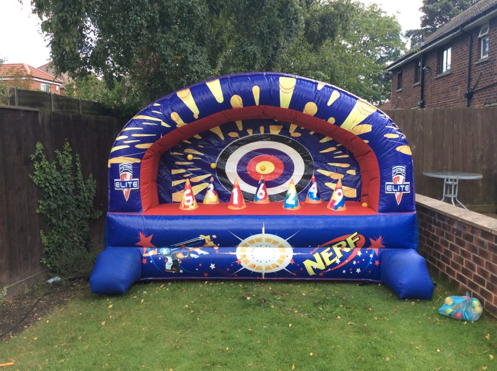 inflatable nerf shooting range