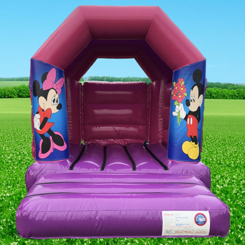 Mickey Minnie Mouse Theme Toddler Bouncy Castle Pink Purple