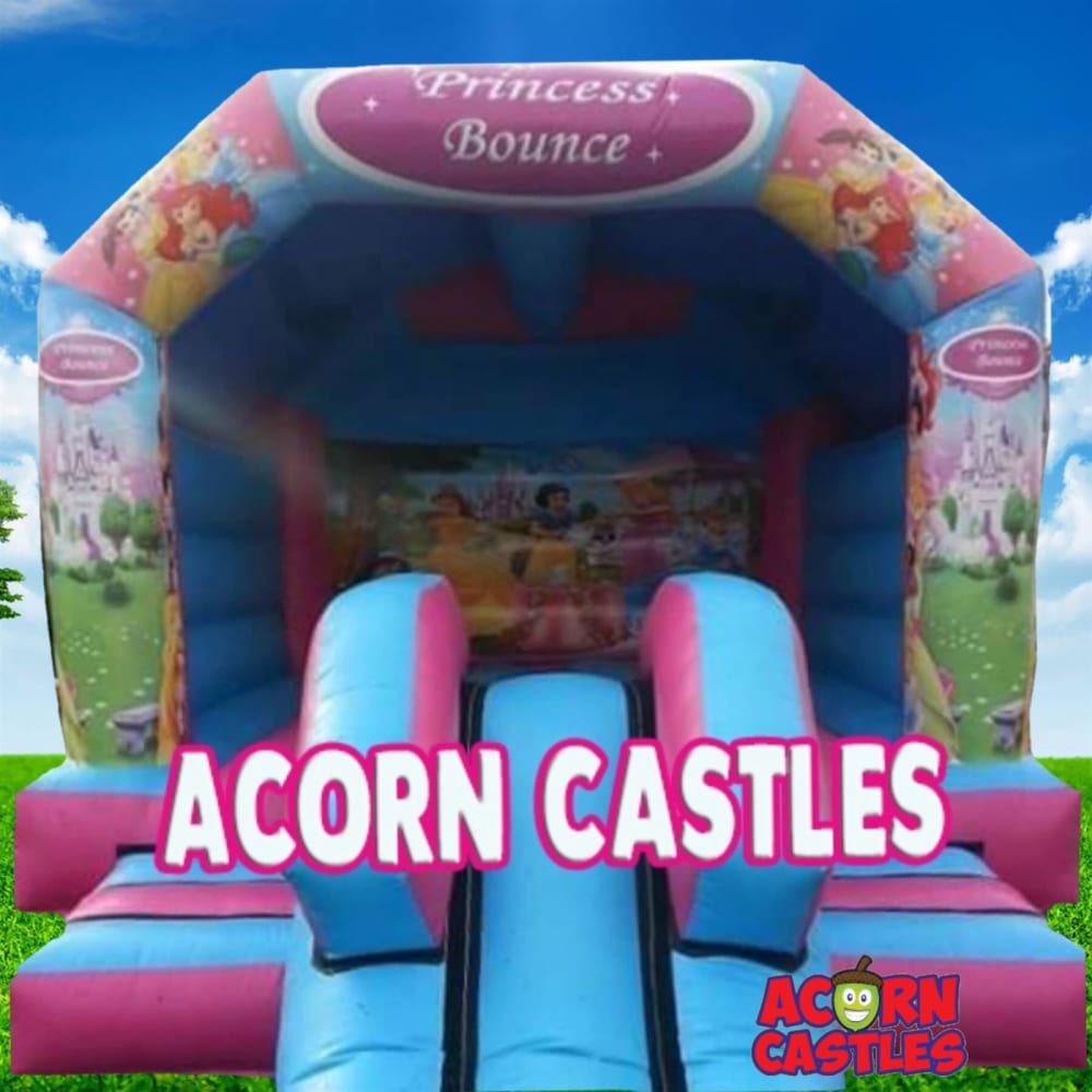 12ft X 17ft Princess Slide Castle Bouncy Castle Hire In Liverpool Widnes St Helens Nearby