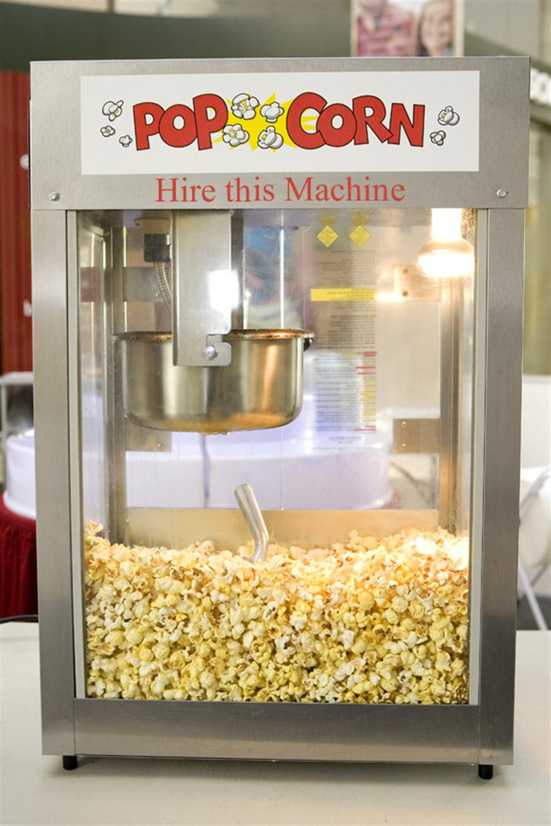 large popcorn machine
